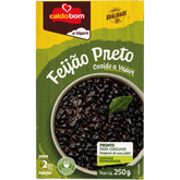 Feijão Preto Cozido à Vapor / Steamed Black Beans - Caldo Bom (250g)